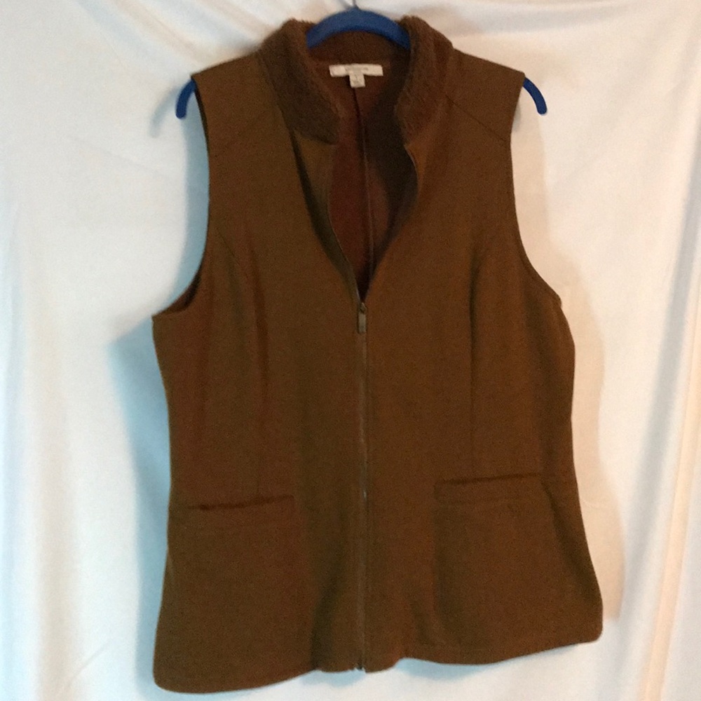 Brown Liz Claiborne Large Vest